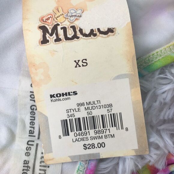 Mudd Tie Dye Bikini Bottom XS NWT - Picture 9 of 11